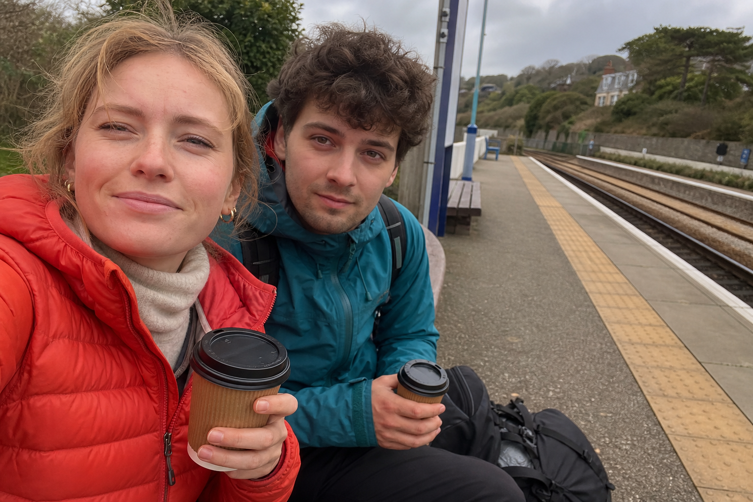 A couple sharing a moment while travelling